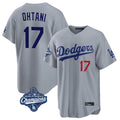 Odoa LA.Dodgers #17 Shohei Ohtani Player Gray World Series Meet Game Home Stitched Jerseys