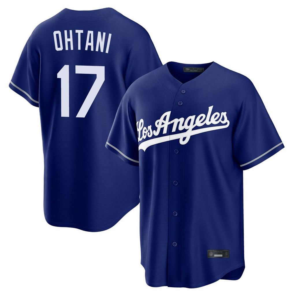 Odoa LA.Dodgers #17 Shohei Ohtani Player Royal Game Stitched Jerseys