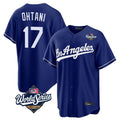 Odoa LA.Dodgers #17 Shohei Ohtani Player Royal World Series Game Stitched Jerseys