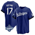 Odoa LA.Dodgers #17 Shohei Ohtani Player Royal World Series Meet City Connect Home Game Stitched Jerseys