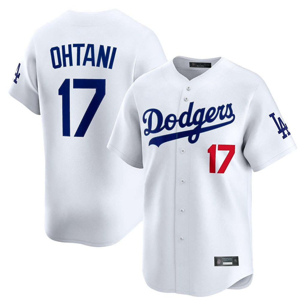 Odoa LA.Dodgers #17 Shohei Ohtani Player White Limited Home Stitched Jerseys