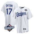 Odoa LA.Dodgers #17 Shohei Ohtani Player White World Series Game Home Stitched Jerseys