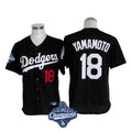Odoa LA.Dodgers #18 Yoshinobu Yamamoto Player Black World Series Meet Limited Home Stitched Jerseys