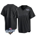 Odoa LA.Dodgers #18 Yoshinobu Yamamoto Player Black World Series Pitch Fashion T-shirt Stitched Jerseys