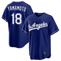 Odoa LA.Dodgers #18 Yoshinobu Yamamoto Player Royal Game Stitched Jerseys
