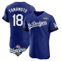 Odoa LA.Dodgers #18 Yoshinobu Yamamoto Player Royal World Series City Connect Elite Home Stitched Jerseys