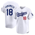 Odoa LA.Dodgers #18 Yoshinobu Yamamoto Player White Limited Home Stitched Jerseys