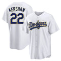 Odoa LA.Dodgers #22 Clayton Kershaw Player Gold White 2026 Collection Stadium Game Stitched Jerseys