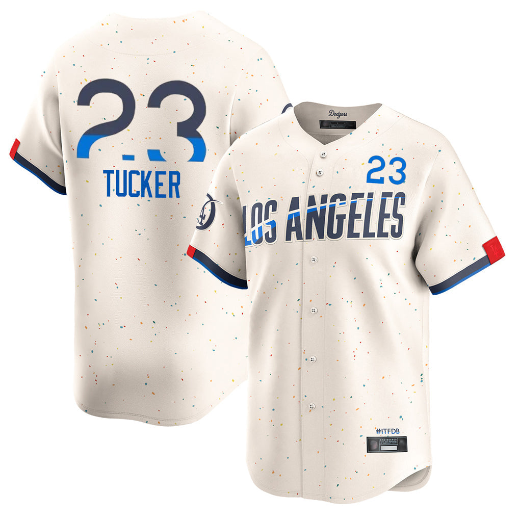 Odoa LA.Dodgers #23 Kyle Tucker Player Cream City Connect Limited Home Stitched Jerseys