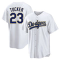 Odoa LA.Dodgers #23 Kyle Tucker Player Gold White 2026 Collection Stadium Game Stitched Jerseys