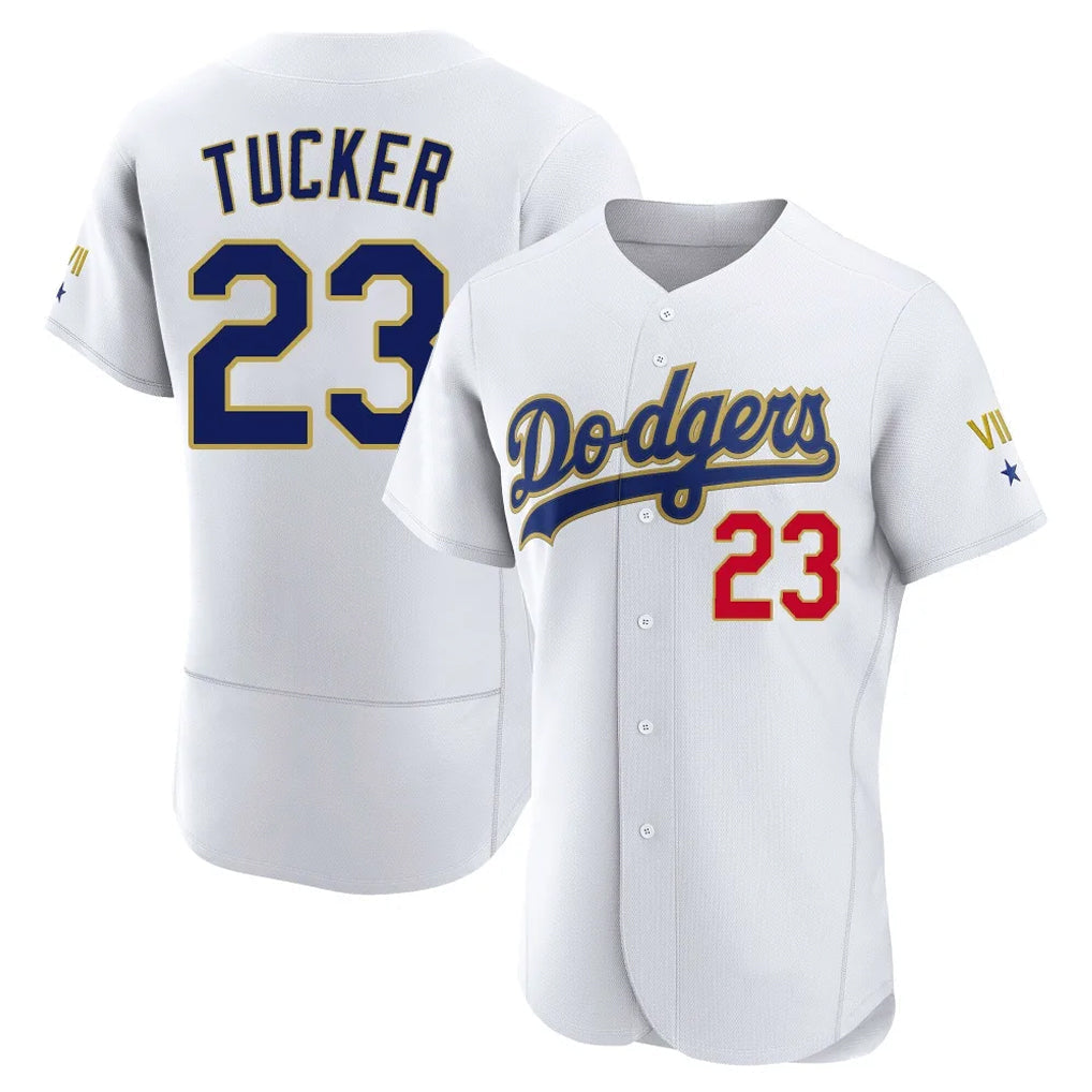 Odoa LA.Dodgers #23 Kyle Tucker Player Gold White 2026 Collection Stadium Limited Elite Stitched Jerseys