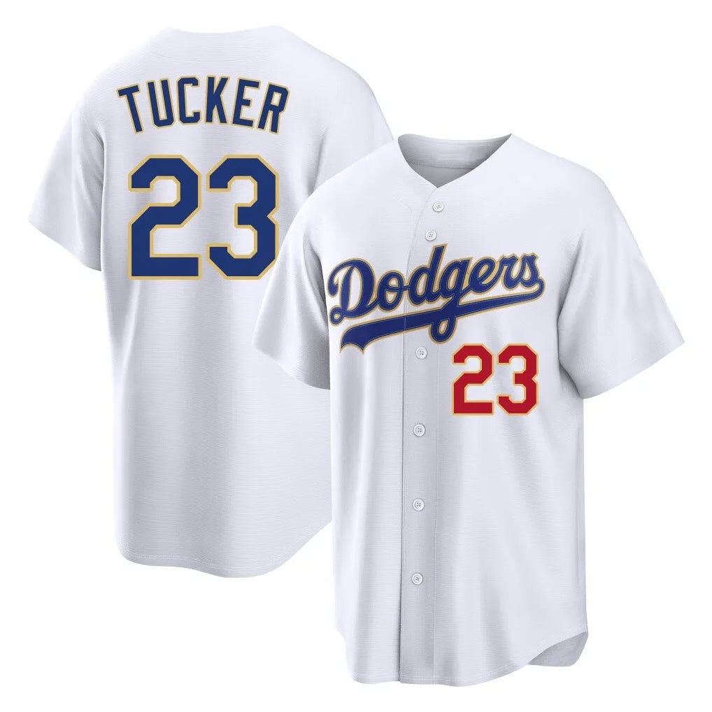 Odoa LA.Dodgers #23 Kyle Tucker Player Gold White 2026 Collection Stadium Limited Stitched Jerseys
