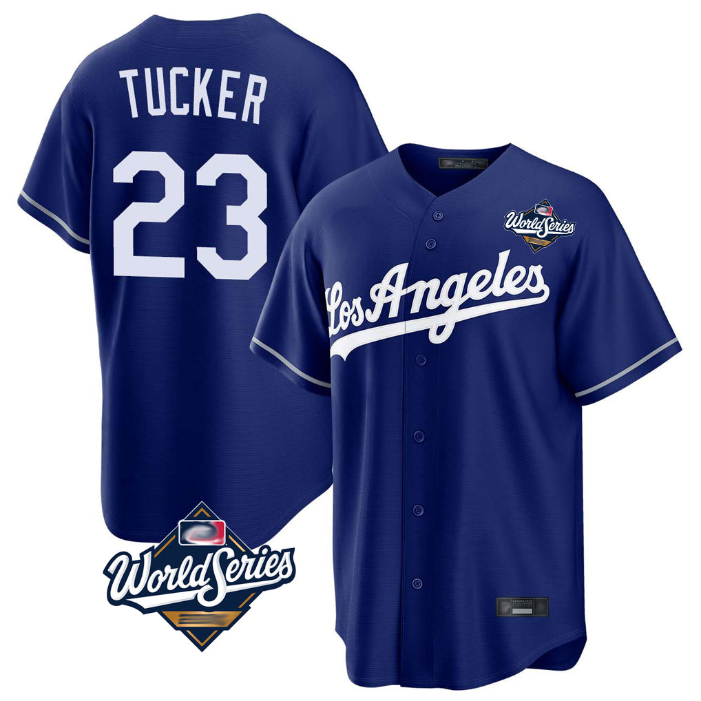 Odoa LA.Dodgers #23 Kyle Tucker Player Royal World Series Game Stitched Jerseys