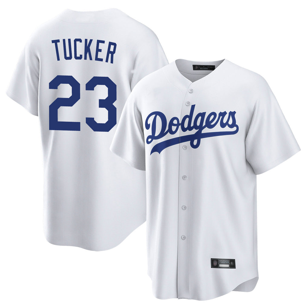 Odoa LA.Dodgers #23 Kyle Tucker Player White Game Home Stitched Jerseys