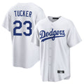 Odoa LA.Dodgers #23 Kyle Tucker Player White Game Home Stitched Jerseys