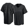 Odoa LA.Dodgers #25 Tommy Edman Player Black Pitch Fashion T-shirt Stitched Jerseys
