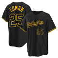 Odoa LA.Dodgers #25 Tommy Edman Player Black Snake Skin City Game Home Stitched Jerseys
