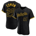Odoa LA.Dodgers #25 Tommy Edman Player Black Snake Skin City Limited Elite Home Stitched Jerseys