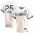 Odoa LA.Dodgers #25 Tommy Edman Player Cream City Connect Limited Home Stitched Jerseys