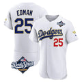 Odoa LA.Dodgers #25 Tommy Edman Player Gold White World Series 2026 Collection Stadium Limited Elite Stitched Jerseys