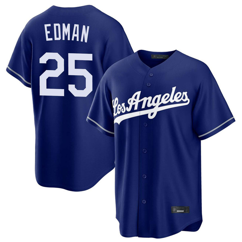 Odoa LA.Dodgers #25 Tommy Edman Player Royal Game Stitched Jerseys