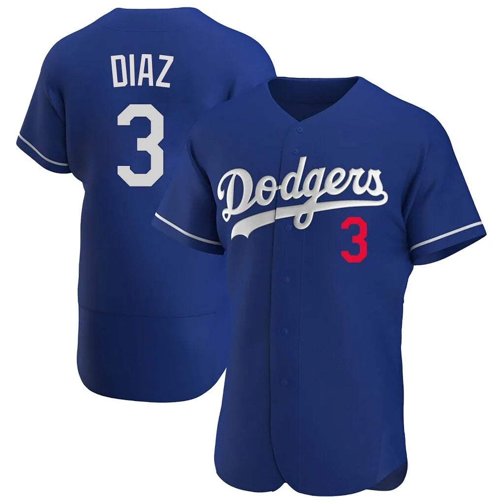 Odoa LA.Dodgers #3 Edwin D¡§aaz Player Royal Limited Elite Home Stitched Jerseys