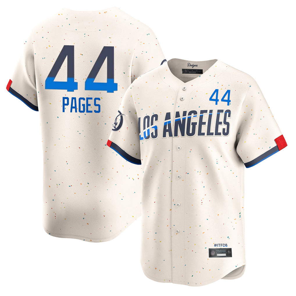 Odoa LA.Dodgers #44 Andy Pages Player Cream City Connect Limited Home Stitched Jerseys
