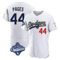 Odoa LA.Dodgers #44 Andy Pages Player Gold White World Series Meet 2026 Collection Stadium Limited Elite Stitched Jerseys