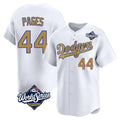 Odoa LA.Dodgers #44 Andy Pages Player Gold World Series Collection Limited Home Stitched Jerseys