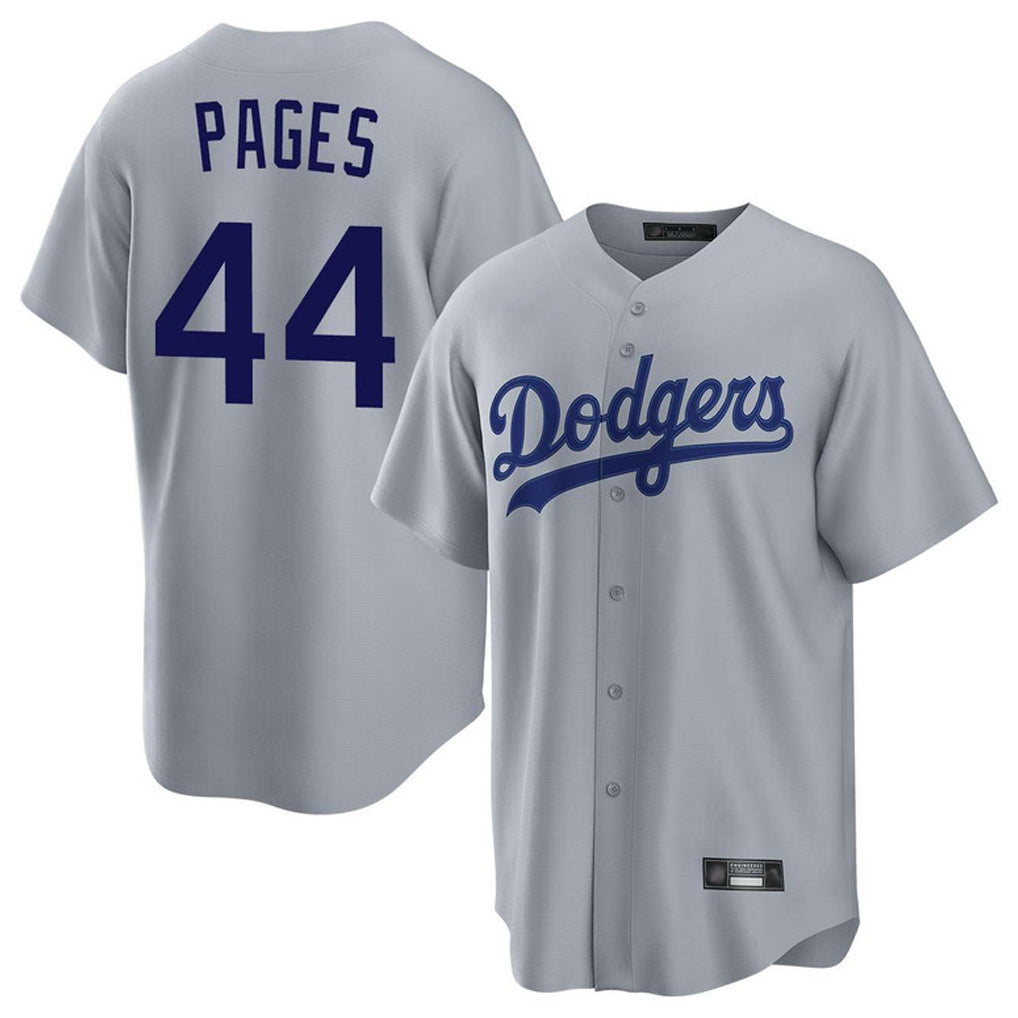 Odoa LA.Dodgers #44 Andy Pages Player Gray Game Stitched Jerseys