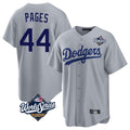 Odoa LA.Dodgers #44 Andy Pages Player Gray World Series Game Stitched Jerseys