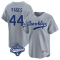 Odoa LA.Dodgers #44 Andy Pages Player Gray World Series Meet Game Limited Home Stitched Jerseys