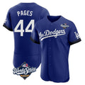 Odoa LA.Dodgers #44 Andy Pages Player Royal World Series City Connect Elite Home Stitched Jerseys