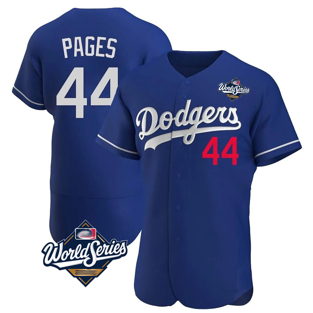 Odoa LA.Dodgers #44 Andy Pages Player Royal World Series Limited Elite Home Stitched Jerseys