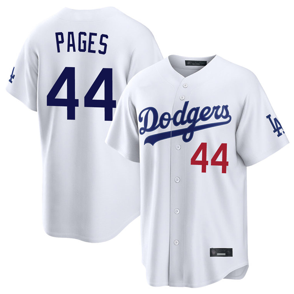 Odoa LA.Dodgers #44 Andy Pages Player White Home Game Stitched Jerseys