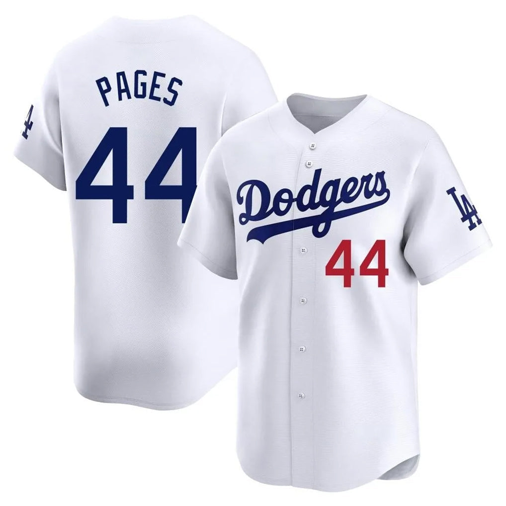 Odoa LA.Dodgers #44 Andy Pages Player White Limited Home Stitched Jerseys