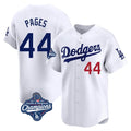 Odoa LA.Dodgers #44 Andy Pages Player White World Series Meet Limited Home Stitched Jerseys