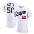 Odoa LA.Dodgers #50 Mookie Betts Player Gold White 2026 Collection Stadium Limited Elite Stitched Jerseys
