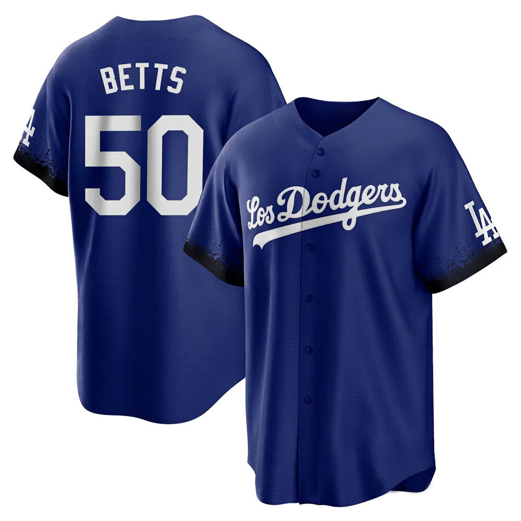 Odoa LA.Dodgers #50 Mookie Betts Player Royal City Connect Home Game Stitched Jerseys