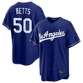 Odoa LA.Dodgers #50 Mookie Betts Player Royal Game Stitched Jerseys