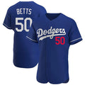 Odoa LA.Dodgers #50 Mookie Betts Player Royal Limited Elite Home Stitched Jerseys