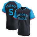 Odoa LA.Dodgers #5 Freddie Freeman Player Black National League All-Star Limited Elite Home Stitched Jerseys
