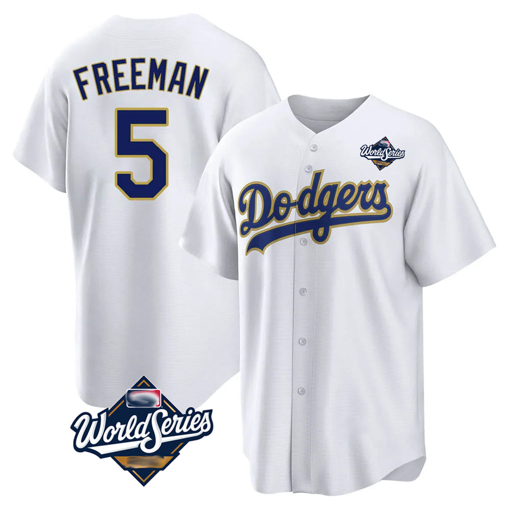 Odoa LA.Dodgers #5 Freddie Freeman Player White World Series 2026 Collection Stadium Game Stitched Jerseys