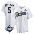 Odoa LA.Dodgers #5 Freddie Freeman Player White World Series 2026 Collection Stadium Game Stitched Jerseys