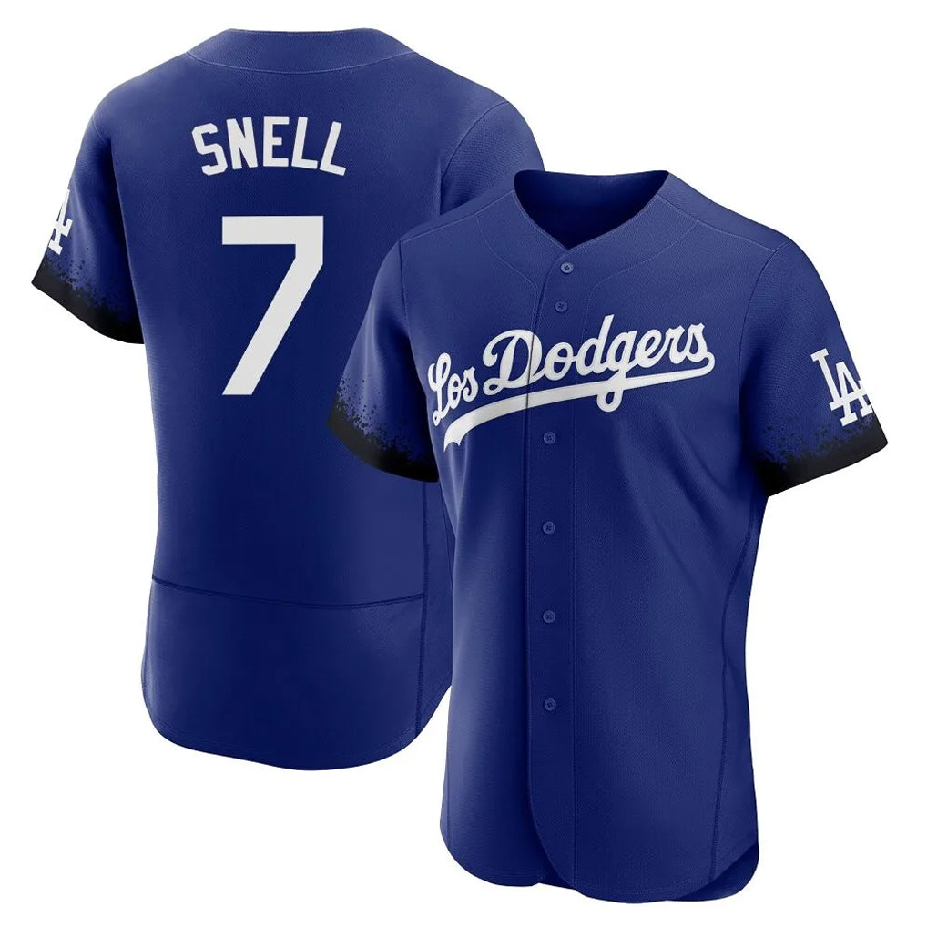 Odoa LA.Dodgers #7 Blake Snell Player Royal City Connect Elite Home Stitched Jerseys