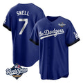 Odoa LA.Dodgers #7 Blake Snell Player Royal City Connect Game World Series Stitched Jerseys