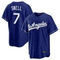 Odoa LA.Dodgers #7 Blake Snell Player Royal Game Stitched Jerseys
