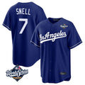 Odoa LA.Dodgers #7 Blake Snell Player Royal Game World Series Stitched Jerseys
