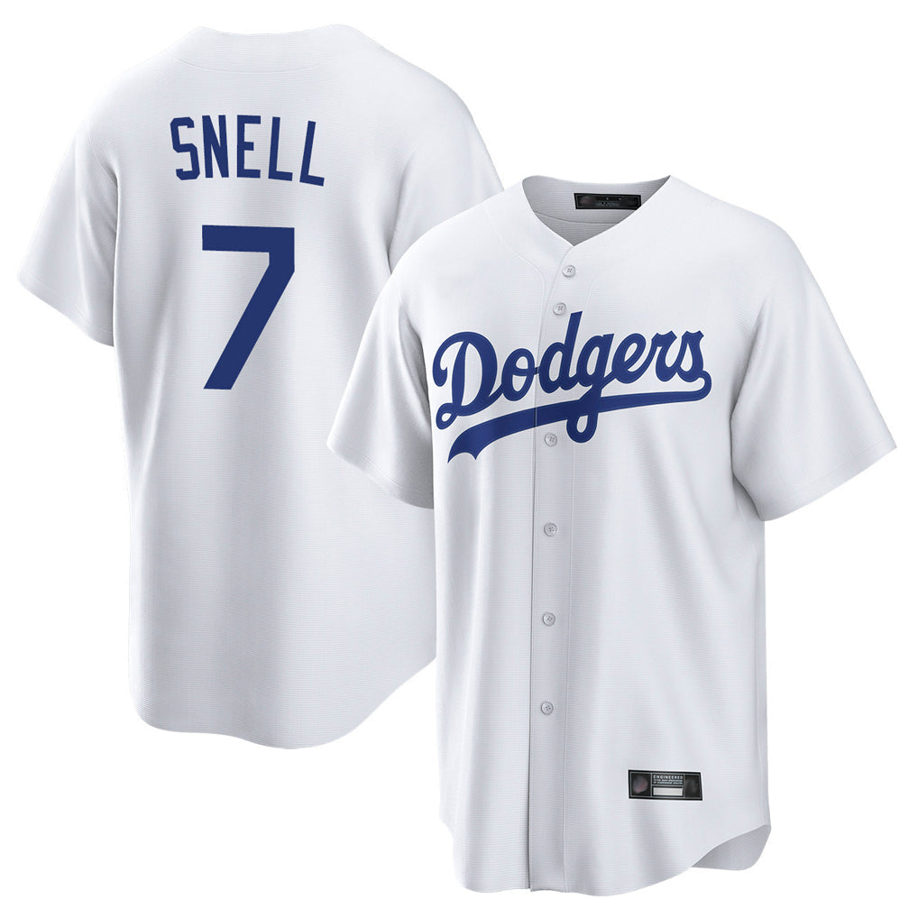 Odoa LA.Dodgers #7 Blake Snell Player White Game Stitched Jerseys