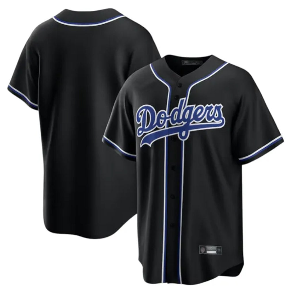 Odoa LA.Dodgers Blank Player Black Carbon Limited Home Stitched Jerseys